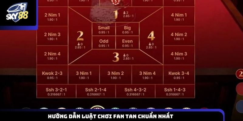 Hướng dẫn luật chơi Fan Tan chuẩn nhất
